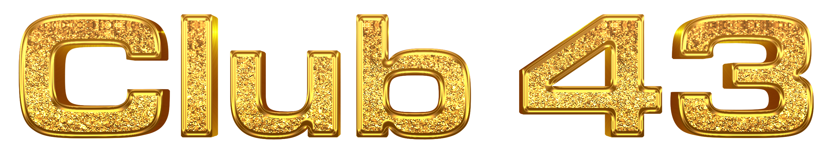 Club 43 Goldlogo Goldenes Logo vom Club 43